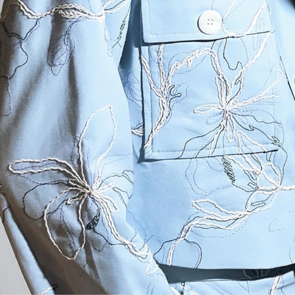 ZARA EMBROIDERED ROUND NECK JACKET - Picture 13 of 16